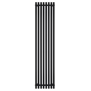 Изображение товара Полотенцесушитель электрический Secado Бергамо плюс 8, 4673739251201/4673739251256, ширина 43 см, высота 180 см, ТЭН слева/справа, черный матовый