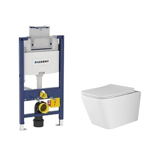 Изображение товара Инсталляция Geberit Omega с безободковым унитазом Ceramicanova Rimless, микролифт