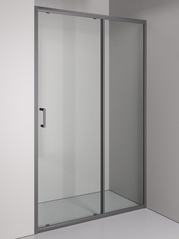 Изображение товара Душевая дверь Orange E02-120TGG, 120 см, стекло прозрачное, профиль серый матовый Изображение товара Душевая дверь Orange E02-120TGG, 120 см, стекло прозрачное, профиль серый матовый