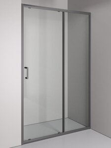 Изображение товара Душевая дверь Orange E02-120TGG, 120 см, стекло прозрачное, профиль серый матовый