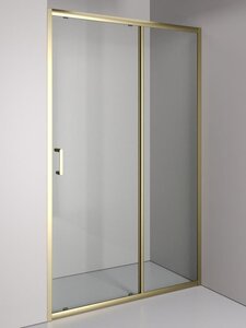 Изображение товара Душевая дверь Orange E02-120TGY, 120 см, стекло прозрачное, профиль золото матовое