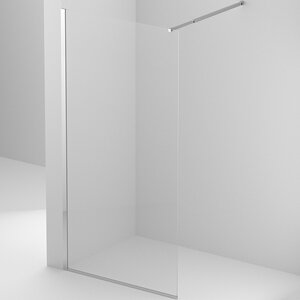 Изображение товара Душевая стенка BelBagno Kraft-L-1-70-C-Cr, 70 см, свободный вход, стекло прозрачное, профиль хром