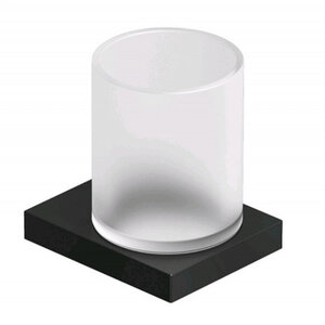 Изображение товара Стакан для щеток Kludi Vela C 3197539, цвет держателя черный матовый