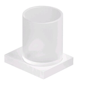 Изображение товара Стакан для щеток Kludi Vela C 3197553, цвет держателя белый матовый