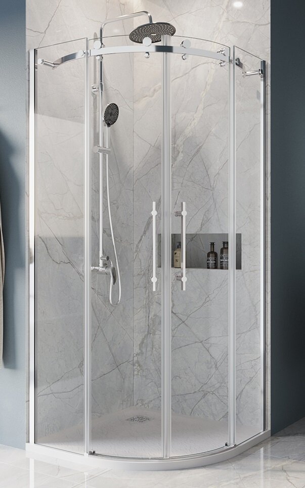 Изображение товара Душевой уголок BelBagno Marino-R-2, 90x90 см, хромированный профиль