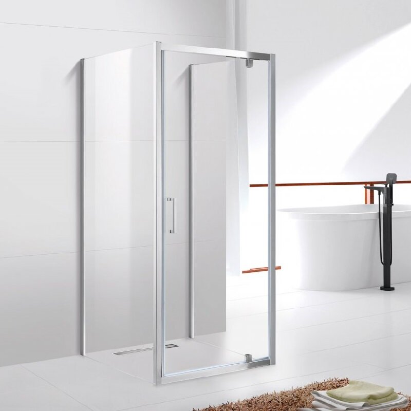 Изображение товара Душевой уголок Cezares MOLVENO-BA2 100х90 см стекло хром Италия