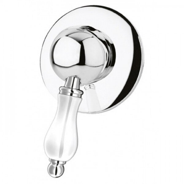 Изображение товара Смеситель Cezares ELITE-DIM-01-Bi для душа хром, белая ручка