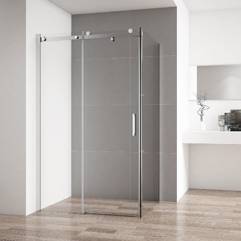 Изображение товара Душевой уголок Cezares STYLUS-SOFT-AH 110x100 см прозрачное стекло хром профиль