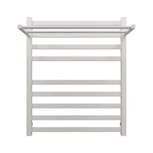 Изображение товара Полотенцесушитель электрический с полкой Grota Comfort 630x750 N RAL9016 EL, ширина 60 см, высота 75 см, белый