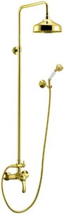 Изображение товара Душевая система Cezares Lira LIRA-C-CD-03 с верхним и ручным душем, бронза или золото