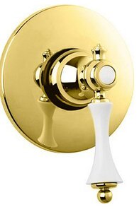 Изображение товара Смеситель Cezares Margot MARGOT-DIM-03/24-Bi для душа в золоте и белом