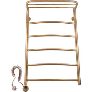 Изображение товара Полотенцесушитель электрический Secado Милан 4 4603777463465/4603777463472, ширина 60 см, высота 80 см, ТЭН слева/справа, с полкой, цвет бронза