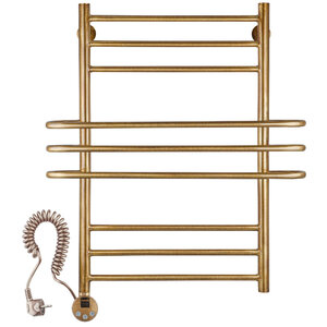 Изображение товара Полотенцесушитель электрический Secado Палермо 4603777478353/4603777478971, ширина 50 см, высота 80 см, ТЭН слева/справа, цвет бронза