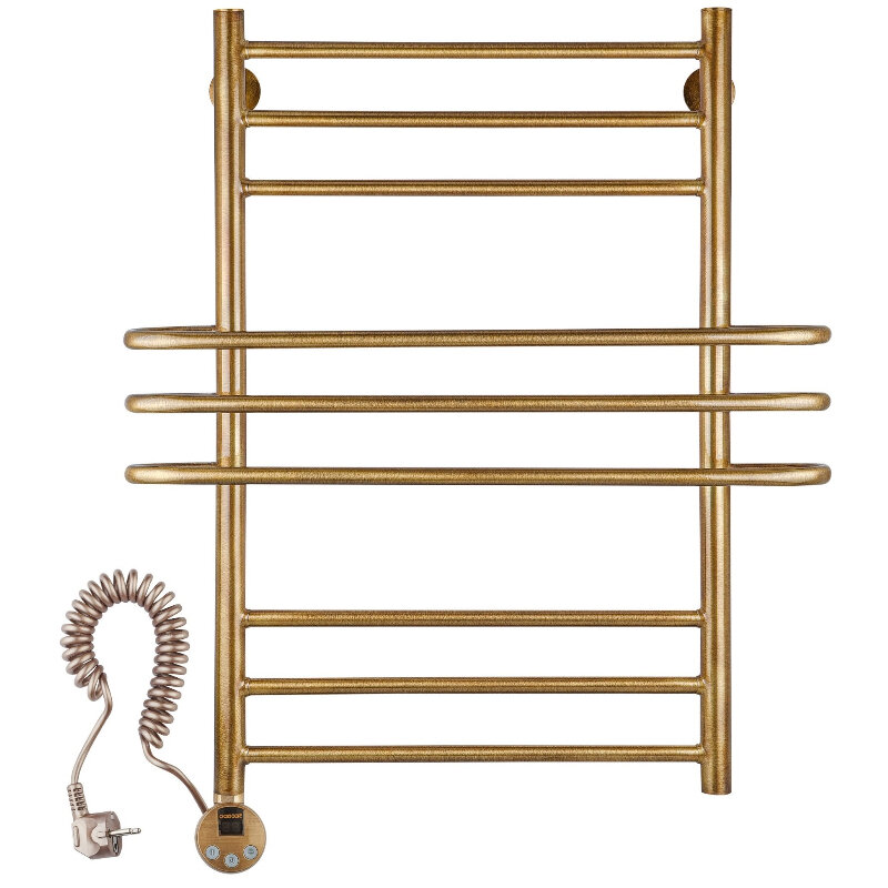 Изображение товара Полотенцесушитель электрический Secado Палермо 4603777466015/4603777466022, ширина 60 см, высота 80 см, ТЭН слева/справа, цвет бронза