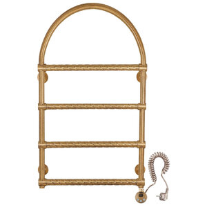 Изображение товара Полотенцесушитель электрический Secado Римини 2 Trenza 4603759404790/4603777465865, ширина 50 см, высота 80 см, ТЭН слева/справа, цвет бронза