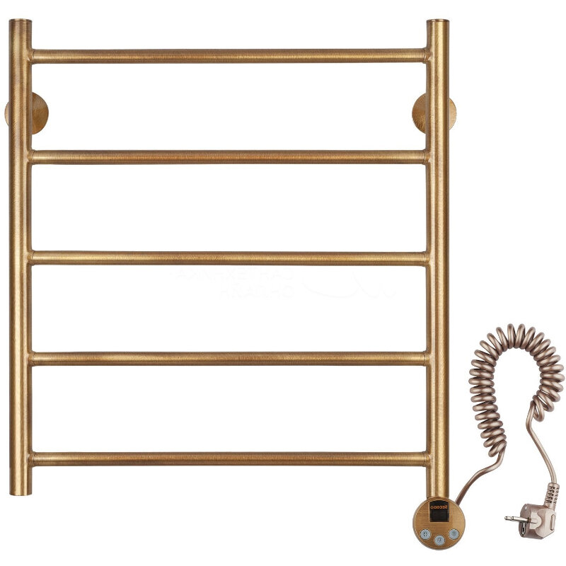 Изображение товара Полотенцесушитель электрический Secado Триада 1 4603777478421/4603777479046, ширина 50 см, высота 60 см, ТЭН слева/справа, цвет бронза