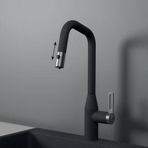 Изображение товара Смеситель для кухонной мойки Granula GR-8171 графит с подключением к фильтру