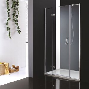 Изображение товара Душевая дверь в нишу CEZARES BERGAMO 160 см распашная стекло хром