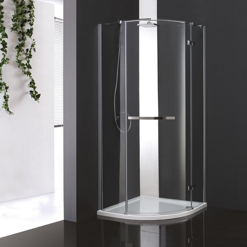 Изображение товара Душевой уголок Cezares BERGAMO-W-R-1-100-ARCO-C-Cr-R-IV, 100x100 см, стекло прозрачное, хром