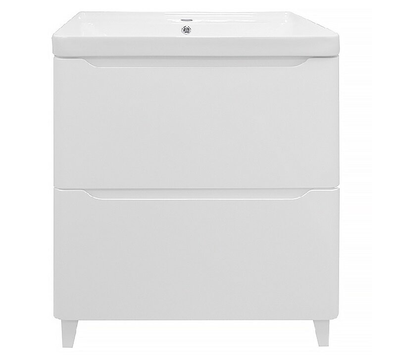Изображение товара Тумба с раковиной Azario Lotos Н CS00081983, 60 см, напольная, белая Изображение товара Тумба с раковиной Azario Lotos Н CS00081983, 60 см, напольная, белая