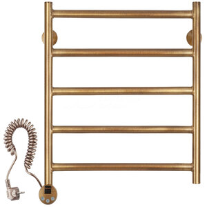 Изображение товара Полотенцесушитель электрический Secado Триада 1 плюс 4603777478490/4603777479114, ширина 50 см, высота 70 см, ТЭН слева/справа, цвет бронза