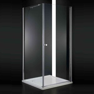 Изображение товара Душевой уголок Cezares ELENA-W-A-1-80-C-Cr 80x80 см с прозрачным стеклом и хром-профилем