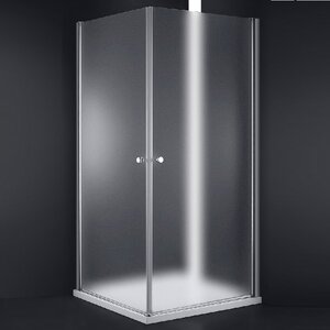 Изображение товара Душевой уголок Cezares ELENA-W-A-2-80-P-Cr, 80 x 80 см, стекло рифленое, профиль хром