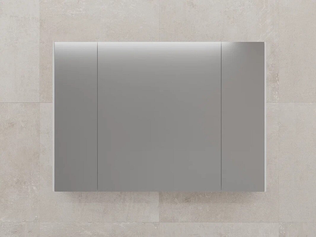 Изображение товара Зеркальный шкаф Style Line Лима 100 белый матовый подвесной для ванной