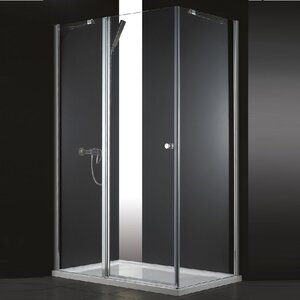 Изображение товара Душевой уголок Cezares ELENA-W-AH-1-120/80-C-Cr, 120 x 80 см, стекло прозрачное, профиль хром
