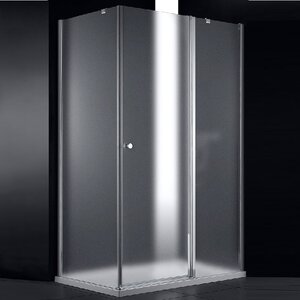 Изображение товара Душевой уголок Cezares ELENA-W-AH-1-90/100-P-Cr-L/ELENA-W-AH-1-90/100-P-Cr-R, 90 х 100 см, стекло рифленое, профиль хром, дверь слева/справа