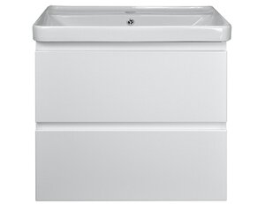 Изображение товара Тумба с раковиной Azario Мила CS00080142, 80 см, подвесная, белая матовая
