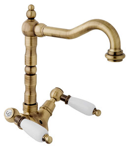Изображение товара Смеситель для раковины Cezares FIRST-LS2-02-Bi бронза 18 см поворотный