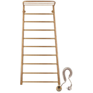 Изображение товара Полотенцесушитель электрический Secado Триада 4 4603777469375/4603777469498, ширина 40 см, высота 120 см, ТЭН слева/справа, с полкой, цвет бронза