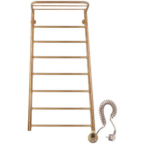 Изображение товара Полотенцесушитель электрический Secado Триада 4 4603777469443/4603777469566, ширина 60 см, высота 100 см, ТЭН слева/справа, с полкой, цвет бронза