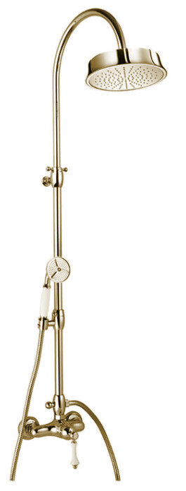 Изображение товара Душевая система Cezares Margot MARGOT-CD-03/24-Bi, вертикальный монтаж, 3 отверстия, цвет белый