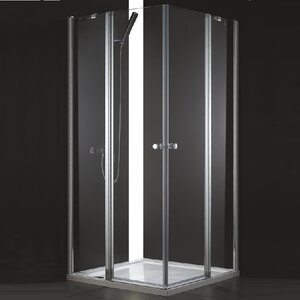 Изображение товара Душевой уголок Cezares ELENA-W-AH-2-120/90-C-Cr, 120 x 90 см, стекло прозрачное, профиль хром