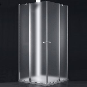 Изображение товара Душевой уголок Cezares ELENA-W-AH-2-120/90-P-Cr-L/ELENA-W-AH-2-120/90-P-Cr-R, 120 х 90 см, дверь слева/справа, стекло рифленое, профиль хром