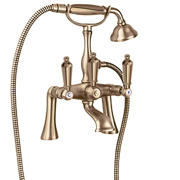 Изображение товара Смеситель для ванны и душа Cezares First PBV-02-M бронза с ручным душем