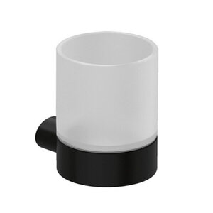 Изображение товара Стакан для щеток Kludi Vela R 5897539, цвет держателя черный матовый