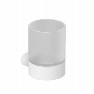 Изображение товара Стакан для щеток Kludi Vela R 5897553, цвет держателя белый матовый