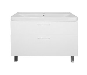 Изображение товара Тумба с раковиной Azario Ника 100 см напольная белая