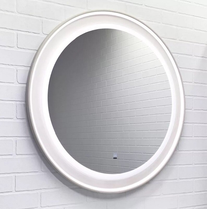 Изображение товара Зеркало Comforty Ереван 60 см с LED-подсветкой, серый шелк