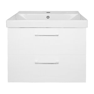 Изображение товара Тумба с раковиной Azario Ника CS00091367, 60 см, подвесная, белая 