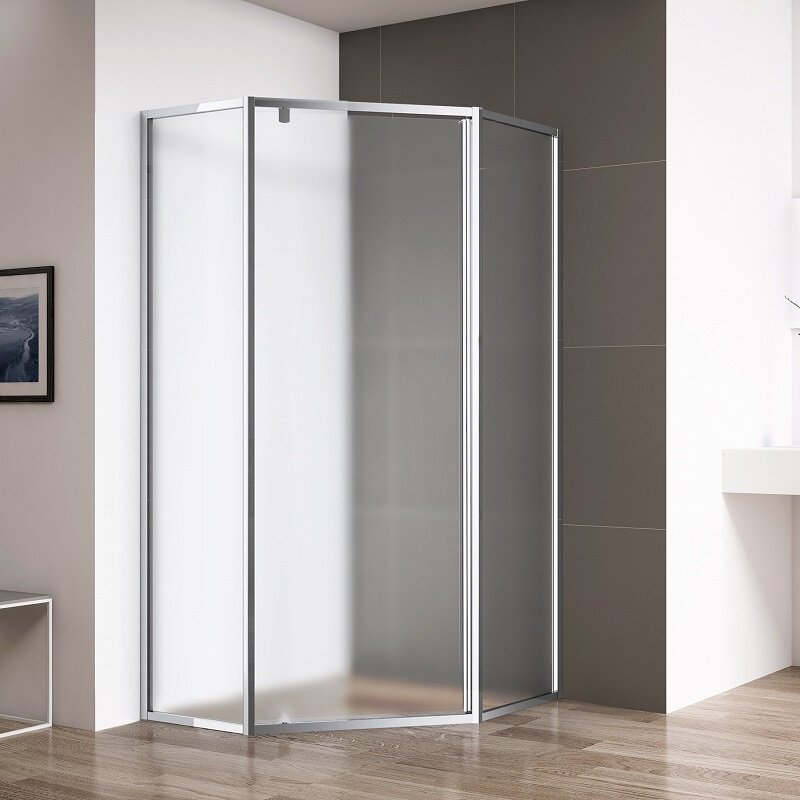 Изображение товара Душевой уголок Cezares ECO-O-P-1-100-P-Cr 100x100 см матовое стекло хром