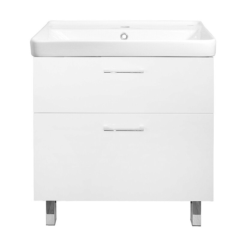 Изображение товара Тумба с раковиной Azario Ника Н CS00089990, 70 см, напольная, белая Изображение товара Тумба с раковиной Azario Ника Н CS00089990, 70 см, напольная, белая