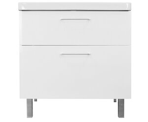 Изображение товара Тумба с раковиной Azario Ника Н CS00082789, 80 см, напольная, белая
