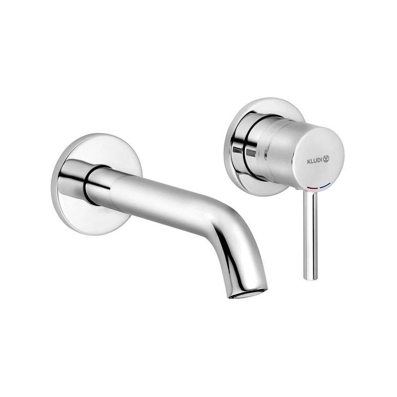 Изображение товара Смеситель Kludi Bozz Set 382440576S для раковины, с внутренней частью, излив 18 см, хром Изображение товара Смеситель Kludi Bozz Set 382440576S для раковины, с внутренней частью, излив 18 см, хром