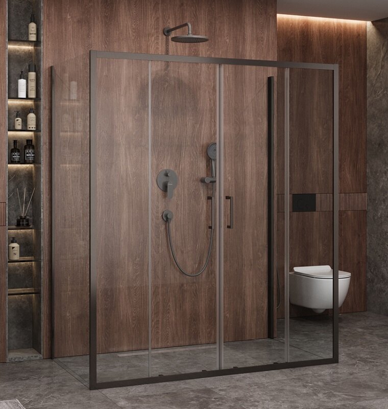 Изображение товара Душевой уголок Cezares Molveno-AH-2/2-170/90-C-GM-IV, стекло 6 мм, ремоделируемый