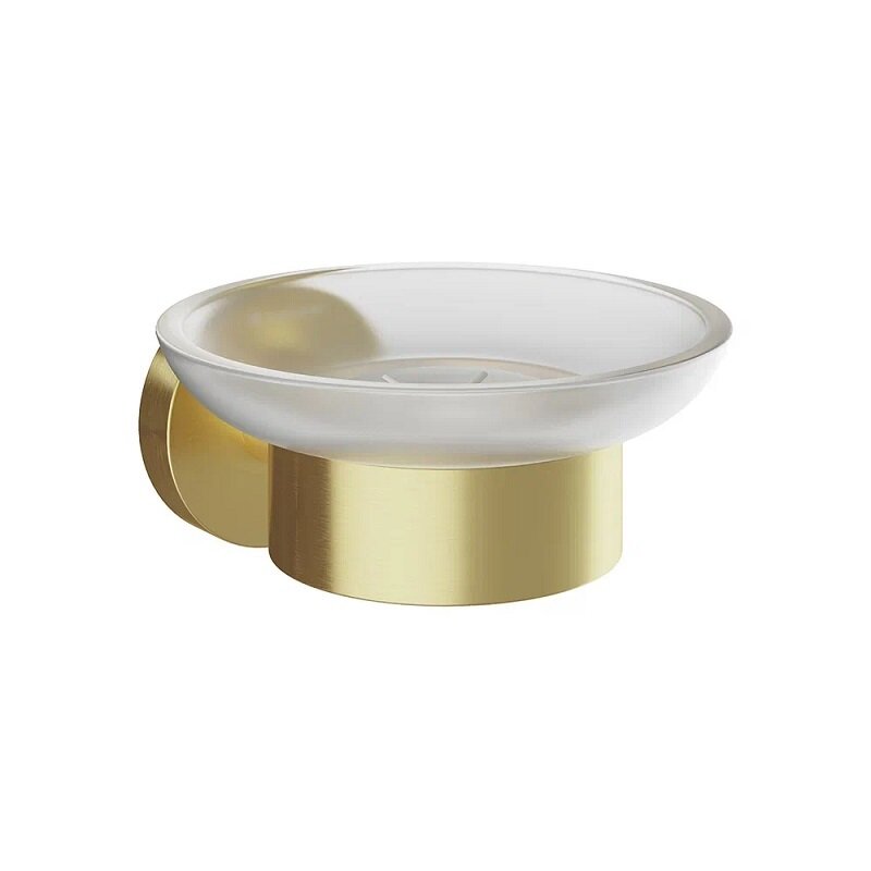 Изображение товара Мыльница Aqueduto Ponto PON0350 с настенным креплением и золотым дизайном