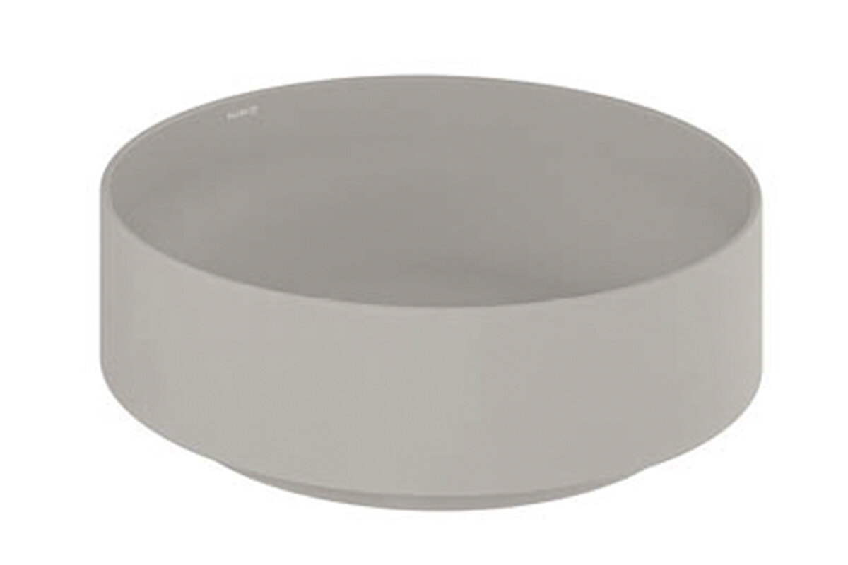 Изображение товара Раковина Kludi Resa R 58CW10O2, 40 см, керамика, светло-серый матовый, накладная
